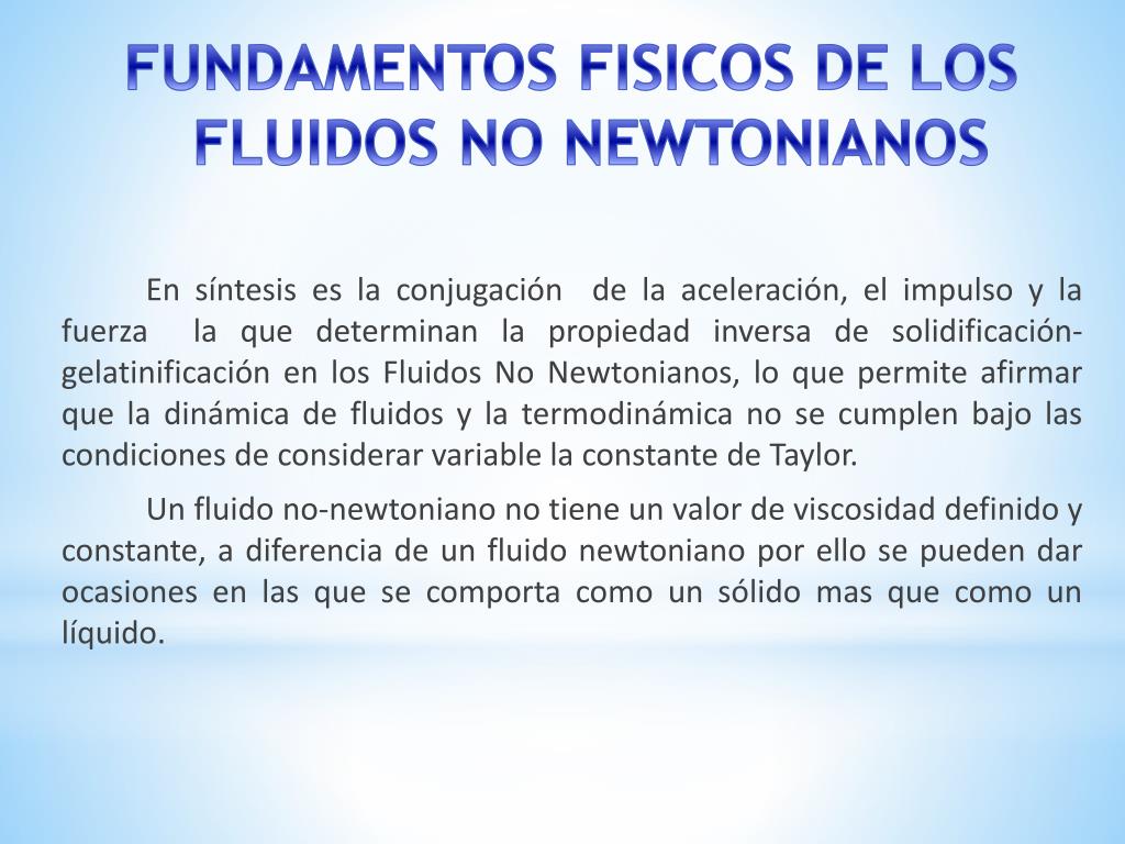 Ppt Unidad Iv “fluidos No Newtonianos” Powerpoint Presentation Free Download Id2346757 9525