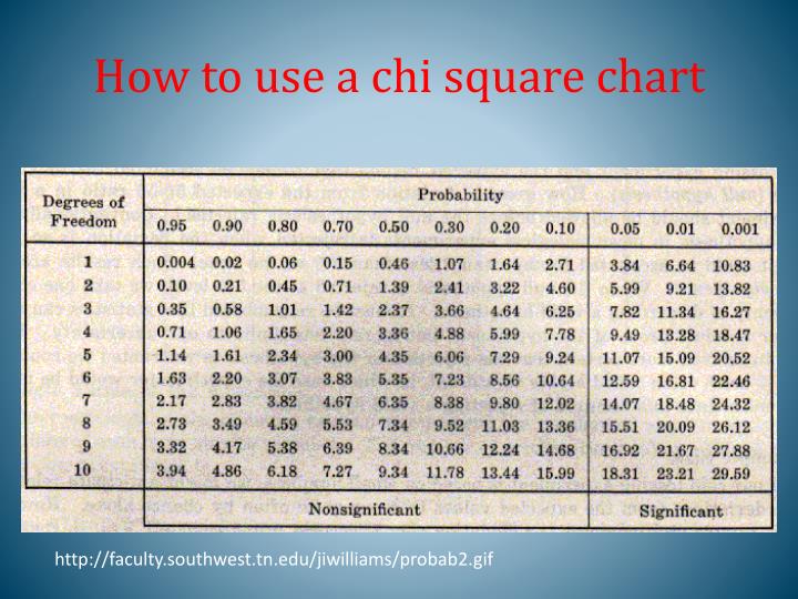 Ppt Chi Square Point Presentation Id 2346765 How To Use A Chi Square Chart