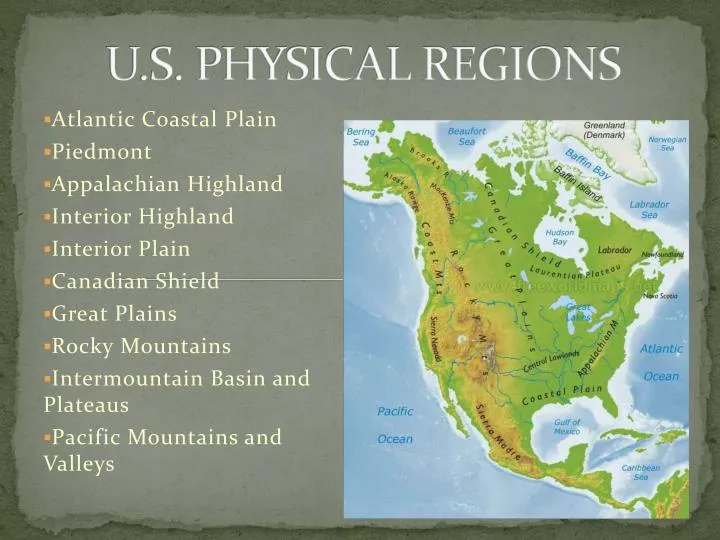 PPT U.S. PHYSICAL REGIONS PowerPoint Presentation, free download ID