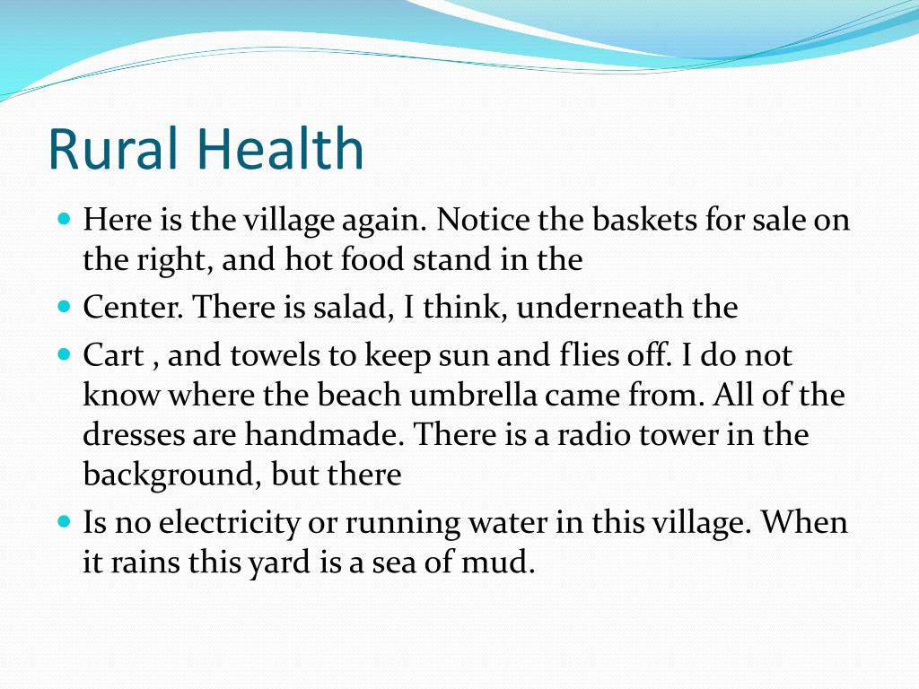PPT - Photo Essay on Rural Health PowerPoint Presentation, free ...