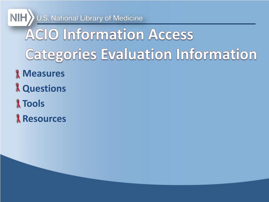 PPT - Welcome 2013 HIV/AIDS Community Information Outreach Program ...