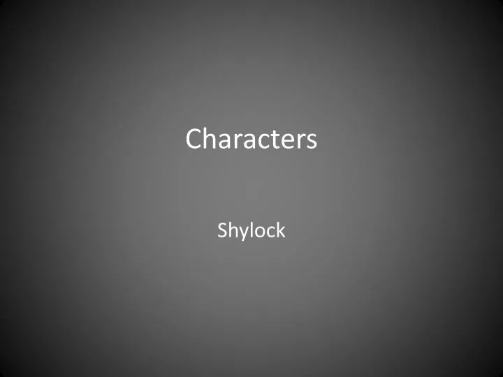 PPT Characters PowerPoint Presentation Free Download ID 2348473