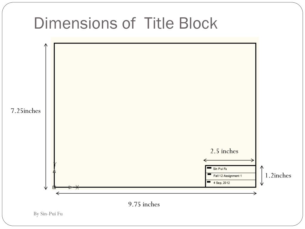 Autocad Title Block Dimensions