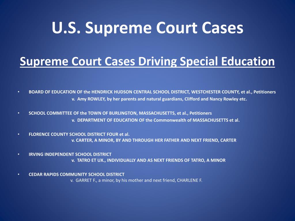 special education court cases idea
