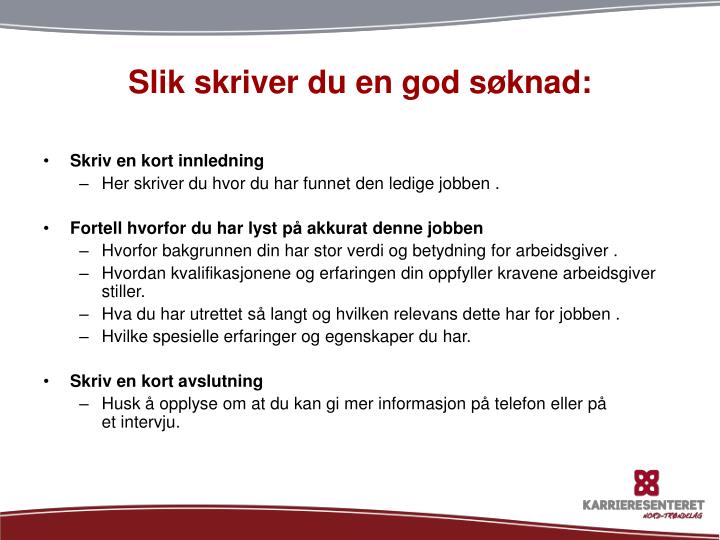 Ppt Veien Mot Arbeidslivet Jobbsøking Powerpoint Presentation Id
