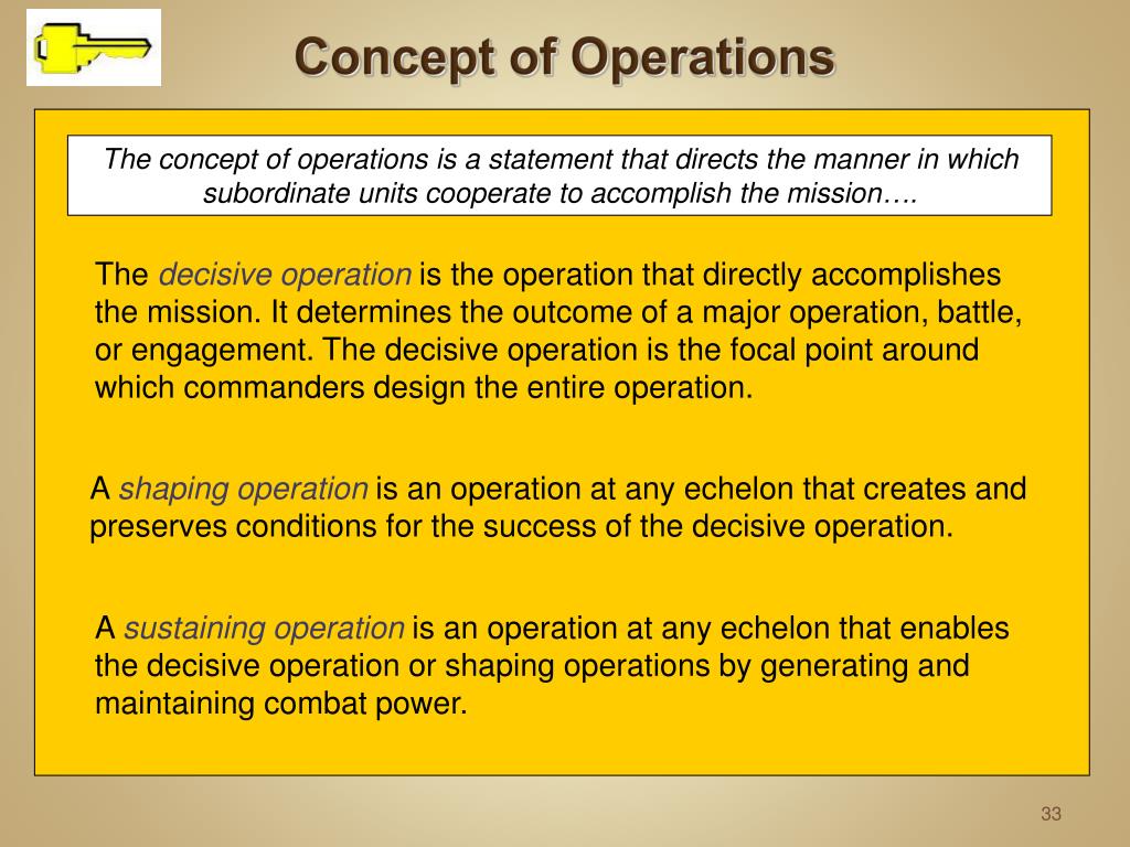PPT C410 The Operations Process Intro To Tactics PowerPoint 