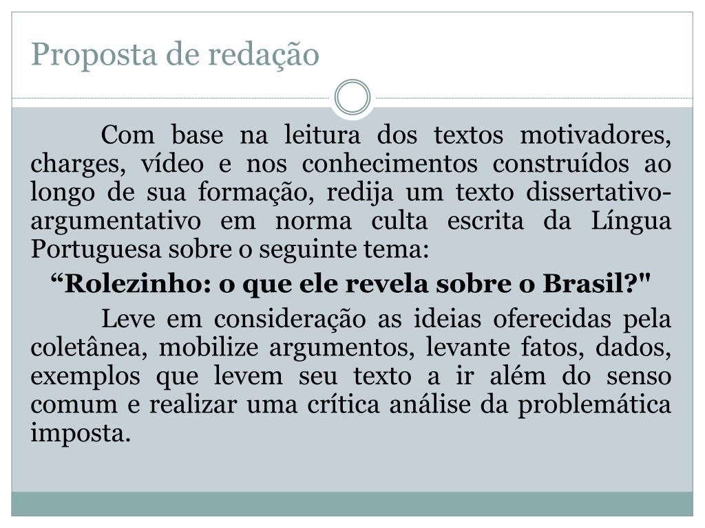 PPT - Produção de texto dissertativo-argumentativo PowerPoint ...