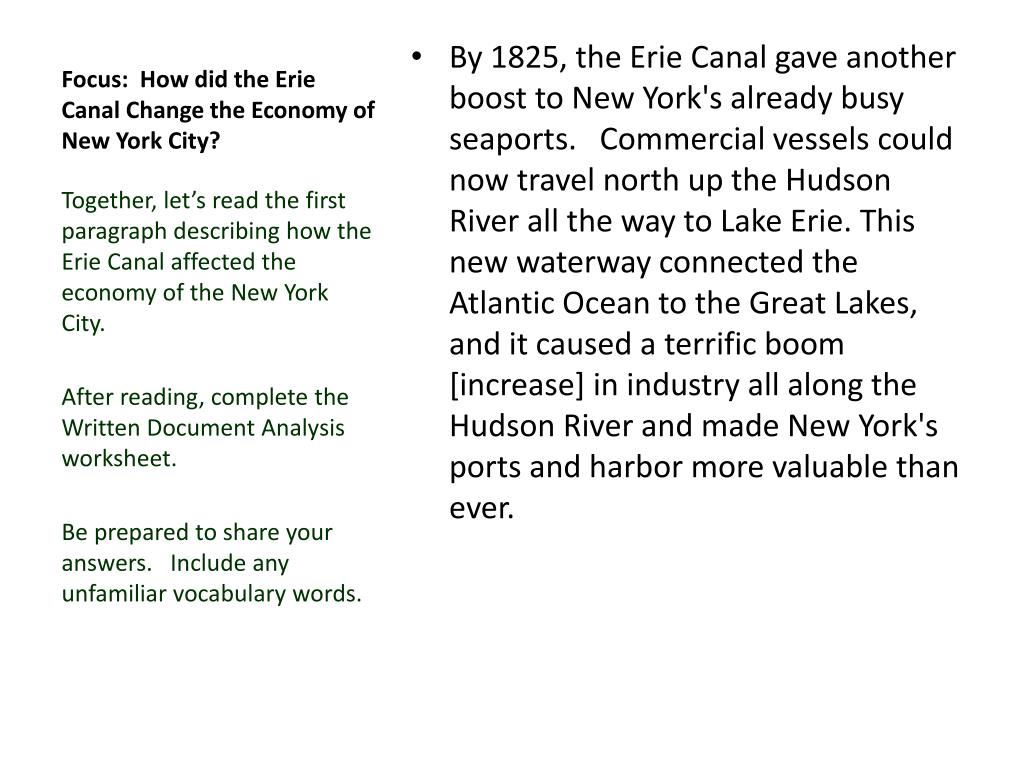 Ppt Erie Canal Powerpoint Presentation Free Download Id2351119