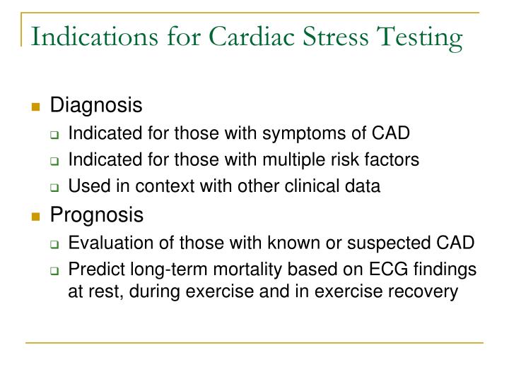 PPT Cardiac Stress Testing PowerPoint Presentation ID2351543