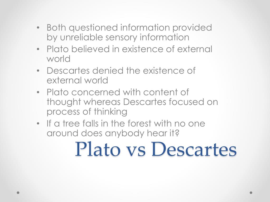 plato vs descartes