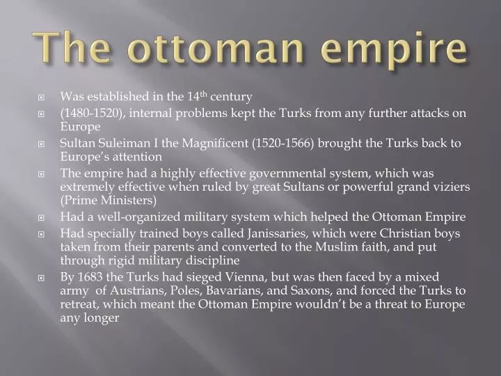 PPT The ottoman empire PowerPoint Presentation, free download ID