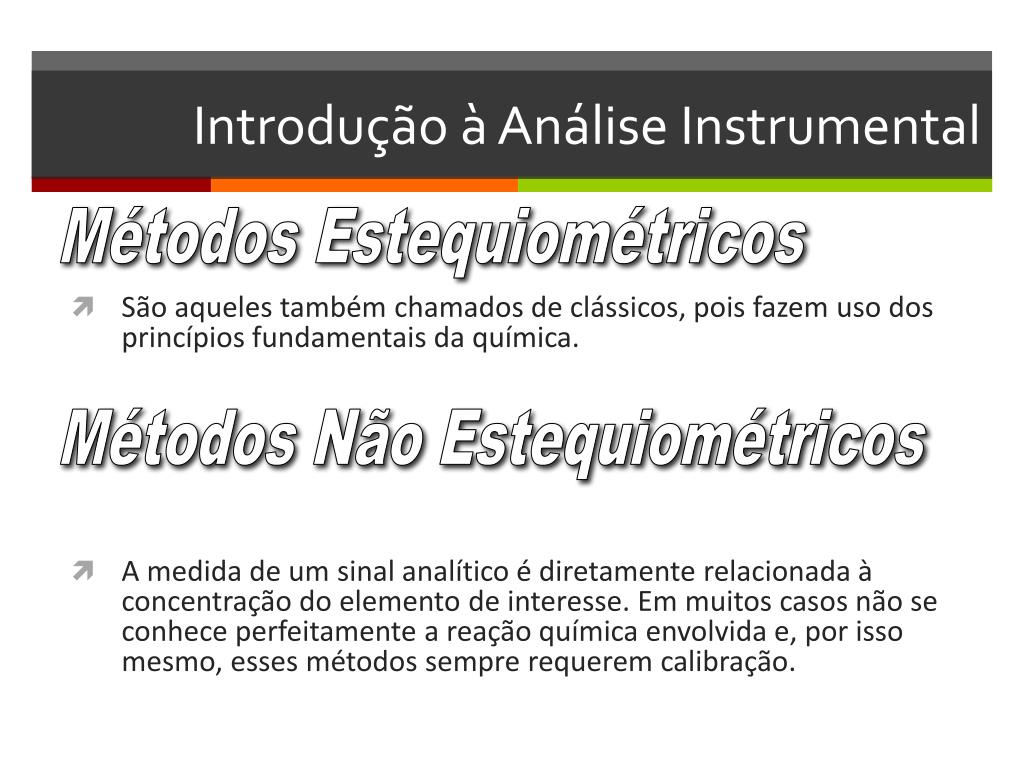 QUI 154/150 – Química Analítica V Análise Instrumental - ppt carregar