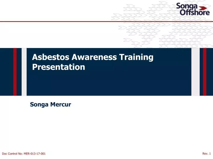 ASBESTOS AWARENESS TRAINING PRESENTATION visual data 5