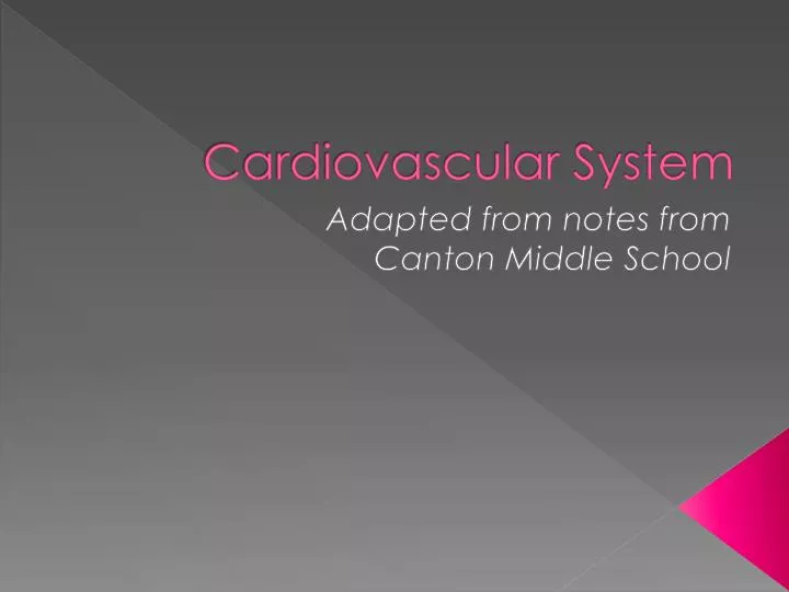 PPT - Cardiovascular System PowerPoint Presentation, free download - ID ...