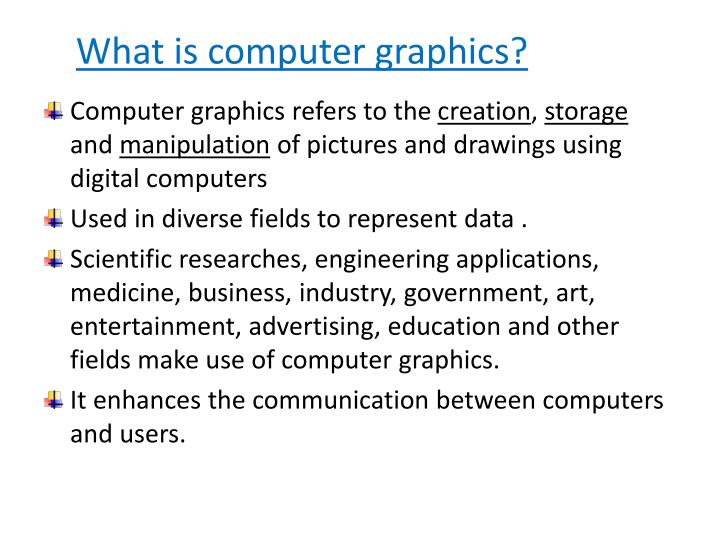 PPT INTRODUCTION TO COMPUTER GRAPHICS PowerPoint Presentation ID