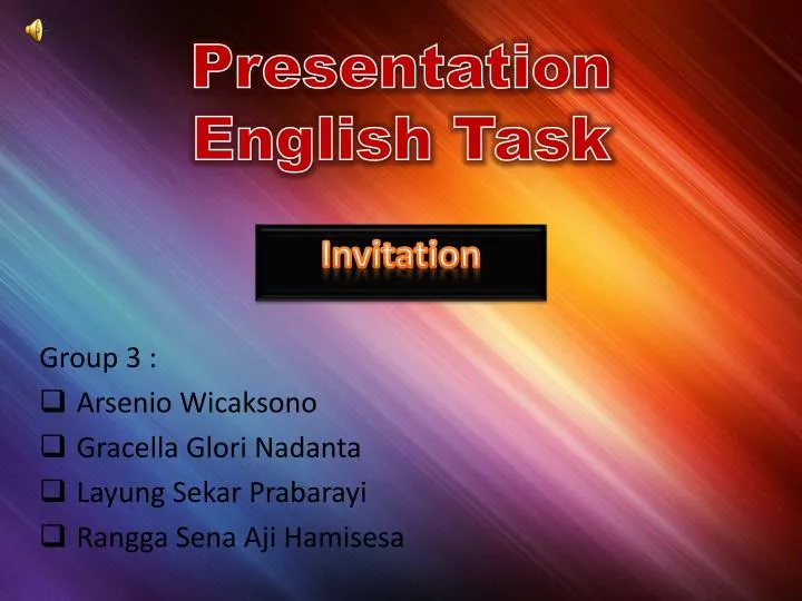 PPT - Presentation English Task PowerPoint Presentation, free download