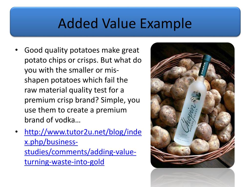 PPT - Added Value PowerPoint Presentation, free download - ID:2357308