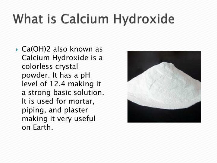 PPT Calcium Hydroxide PowerPoint Presentation ID2359703