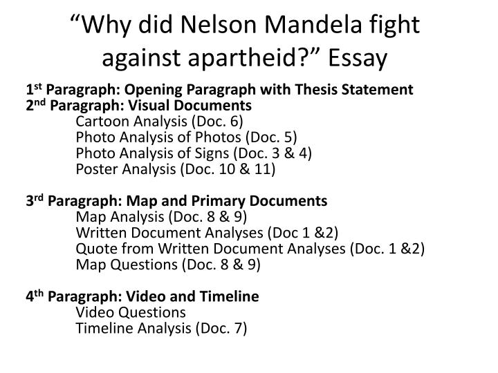 5 paragraph essay nelson mandela Free essay on nelson mandela, my hero available totally free at echeatcom, the largest free essay community. 5 paragraph essay nelson mandela Free essay on nelson mandela, my hero available totally free at echeatcom, the largest free essay community.