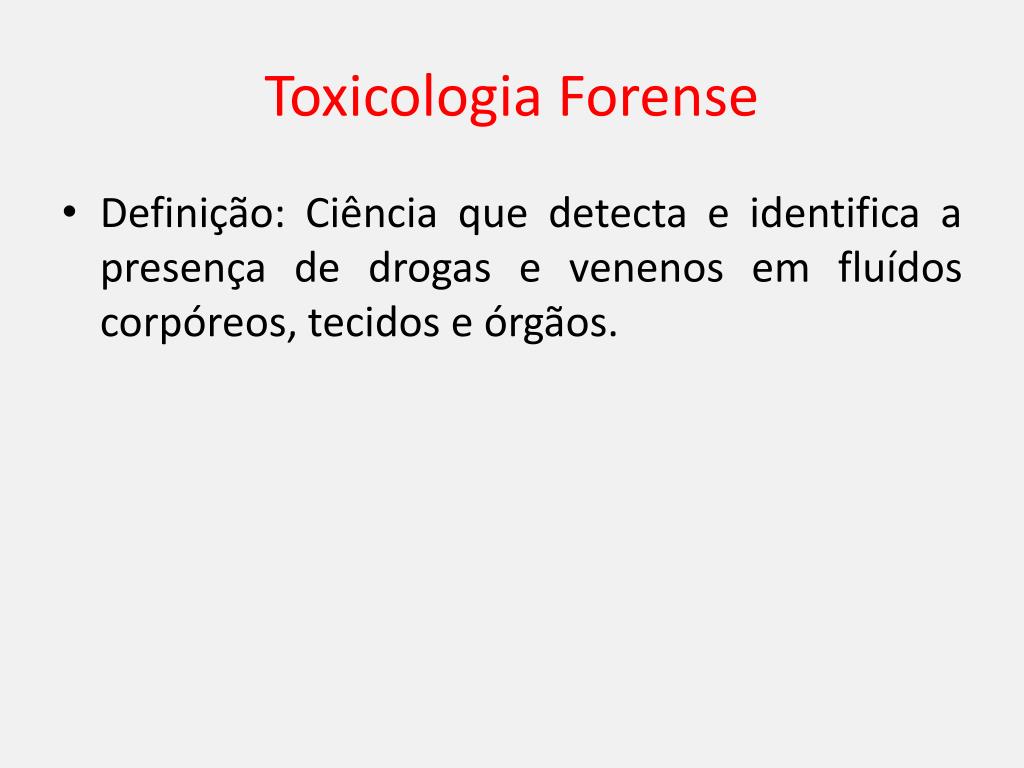 TOXICOLOGIA FORENSE 1 PARTE 2 