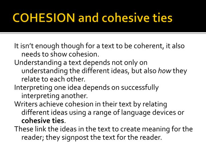 coherence vs cohesion coherence vs cohesion