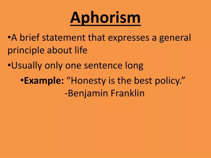 Ppt Aphorism Powerpoint Presentation Free Download Id 2361144