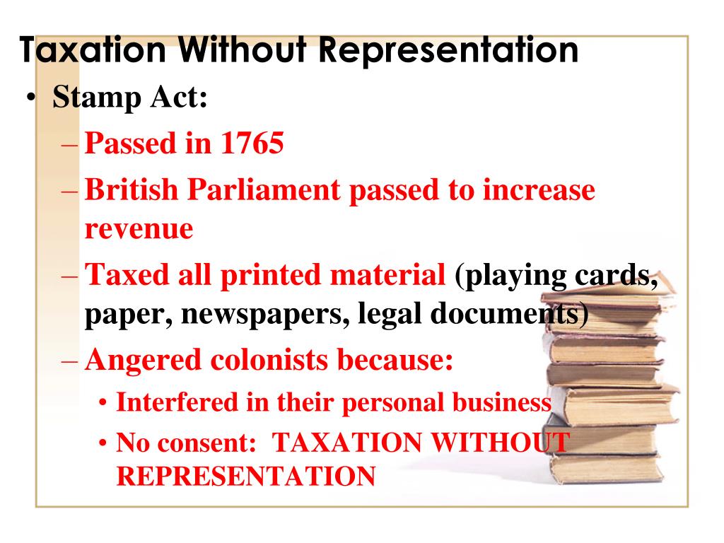 what is representation without taxation