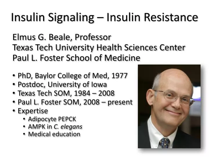 insulin signaling insulin resistance n.