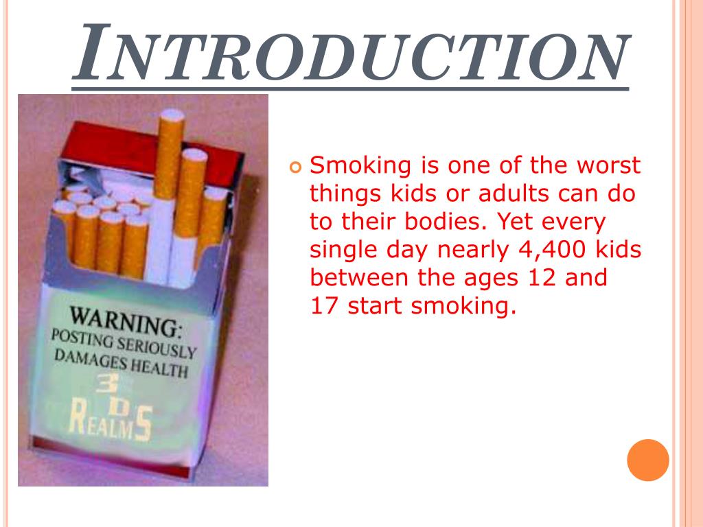 presentation on topic smoking