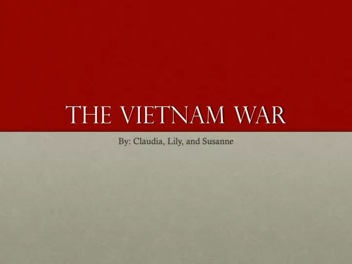 the vietnam war n.