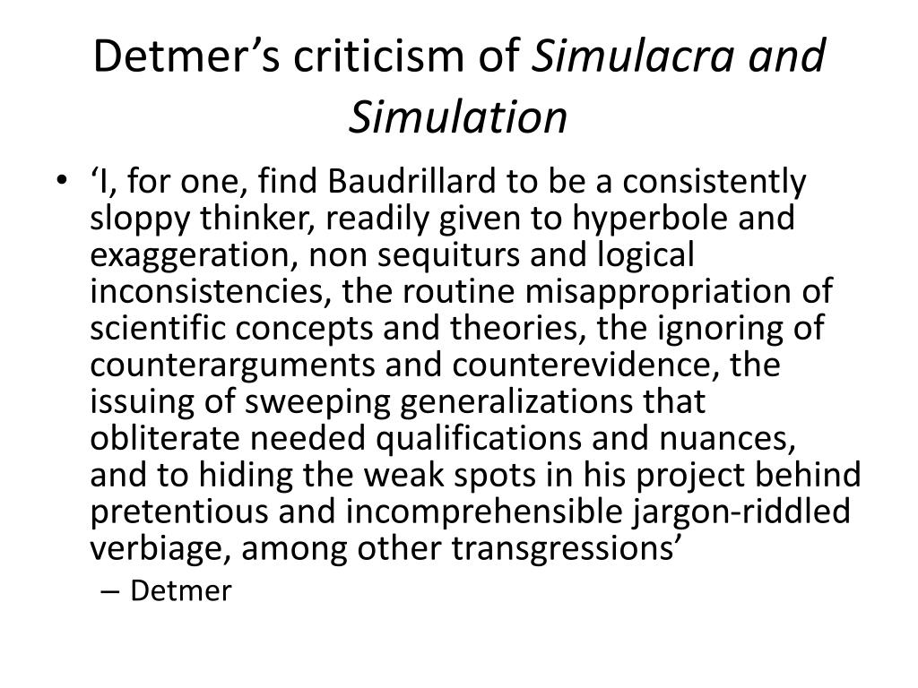 Challenging Simulacra and Simulation: Baudrillard in The Matrix. - ppt download