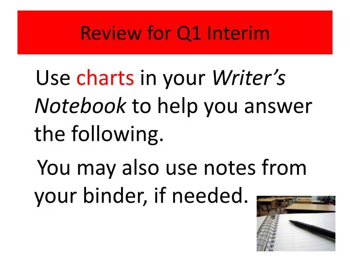 review for q1 interim n.