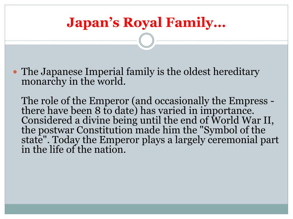 World History CP. Early Japanese Society Earliest Japanese society was  organized into clans, or groups of families descended from a common  ancestor. Each. - ppt download