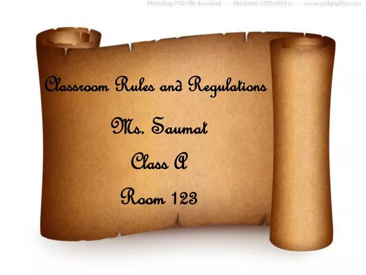 PPT - Classroom Rules and Regulations PowerPoint Presentation, free ...