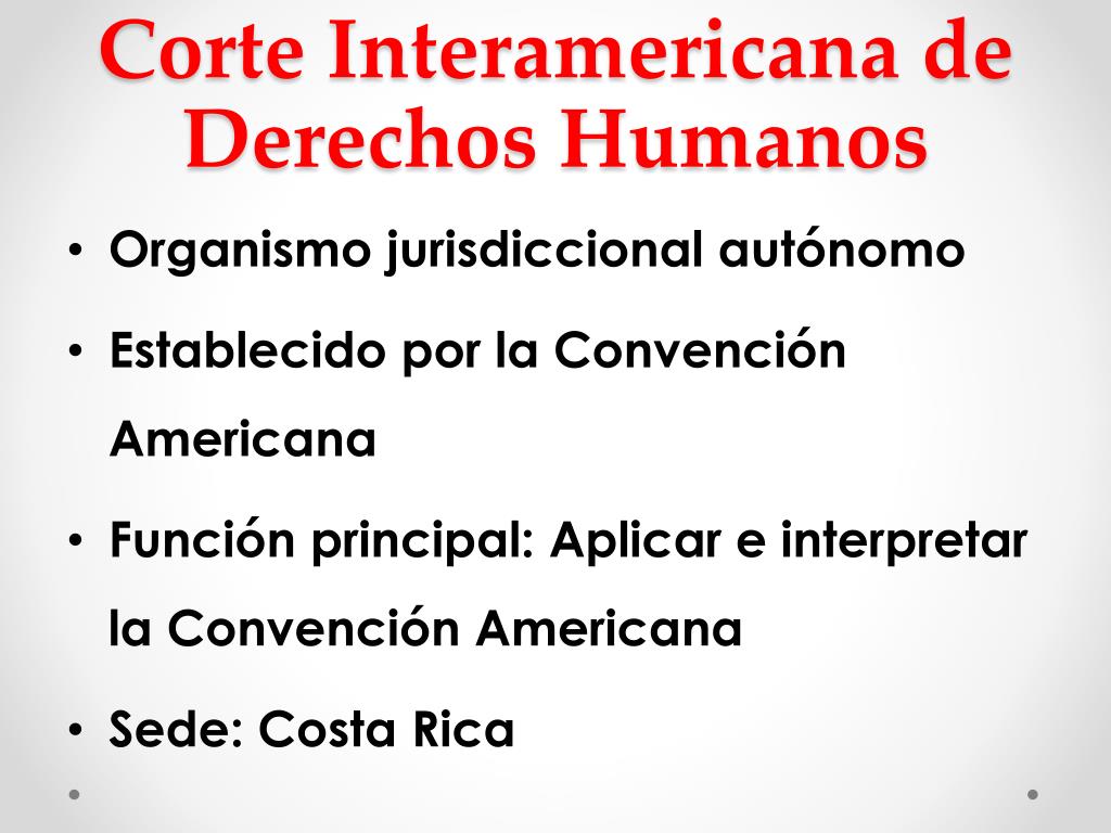 PPT - SISTEMA INTERAMERICANO DE PROTECCIÓN DE LOS DERECHOS HUMANOS