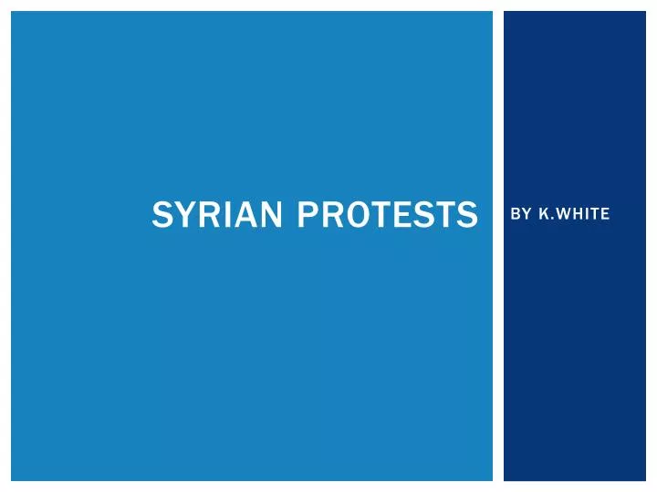syrian protests n.