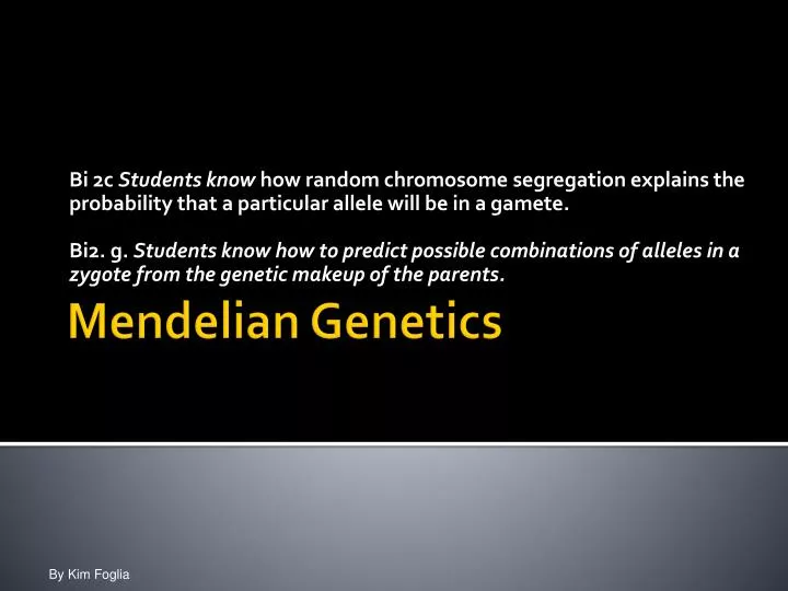 Ppt Mendelian Genetics Powerpoint Presentation Free Download Id