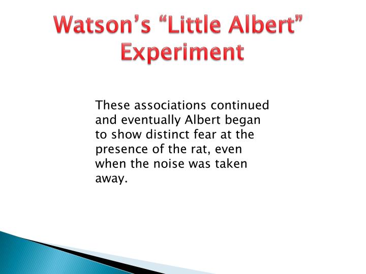 john watson's little albert experiment