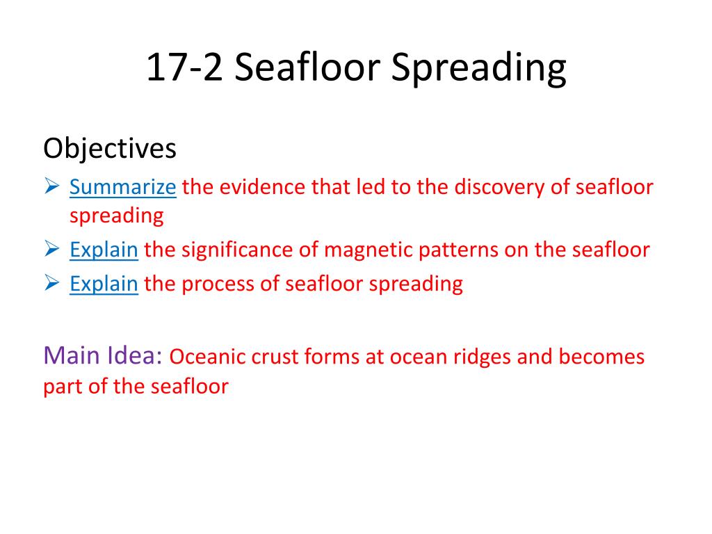 Seafloor Spreading Powerpoint