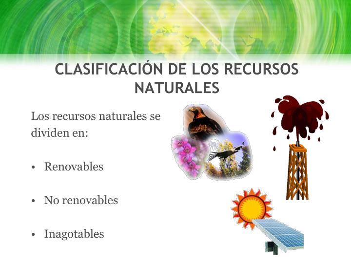 Recursos Naturales Con Ejemplos Tipos De Recursos Naturales Recursos ...