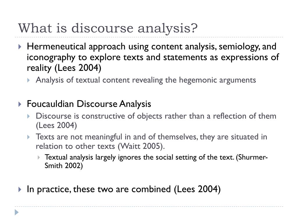 discourse analysis dissertation