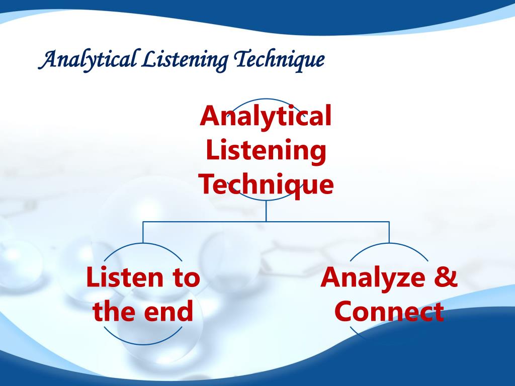analytical listening in problem solving powerpoint