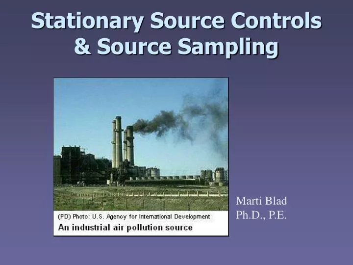 stationary source controls source sampling n.