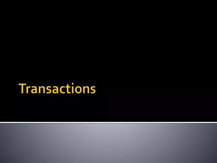 transactions n.