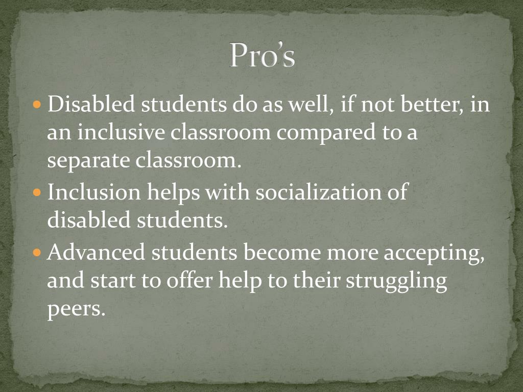 PPT - Special Education Inclusion in the General Education Classroom ...