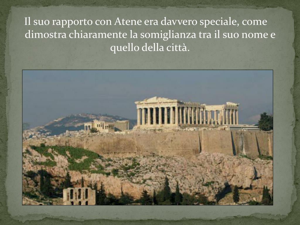 PPT - Atena era la dea della sapienza, della saggezza, della tessitura