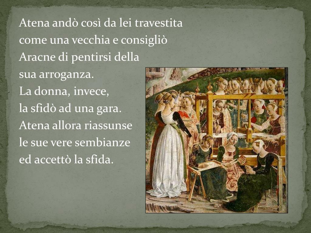 PPT - Atena era la dea della sapienza, della saggezza, della tessitura