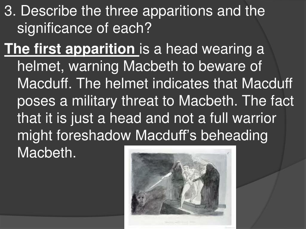 4 apparitions in macbeth meaning