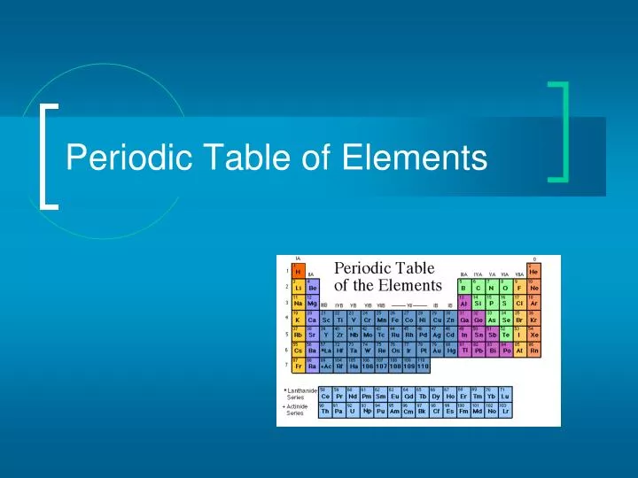 periodic table of elements n.