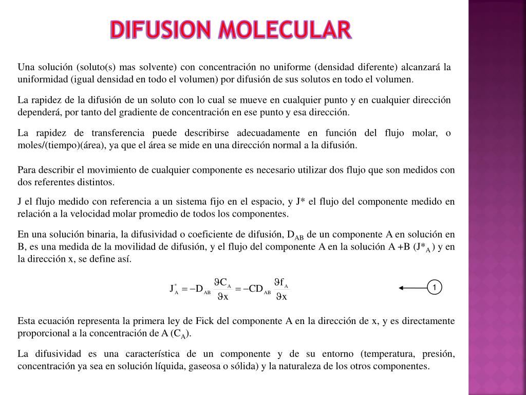 PPT - FUNDAMENTO TEORICO DE LAS LEYES DE FICK PowerPoint Presentation, free  download - ID:2369431